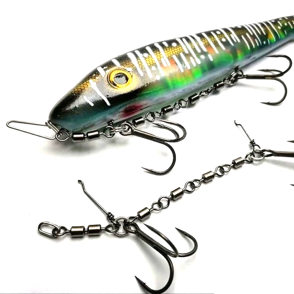 Pikecraft The Stinger Double Swivel Rig 1/0 - Afbeelding 2