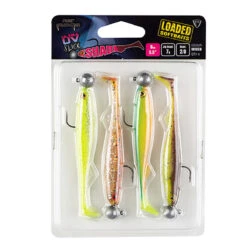 Fox Rage Slick Shad UV Loaded Mixed Colour Pack