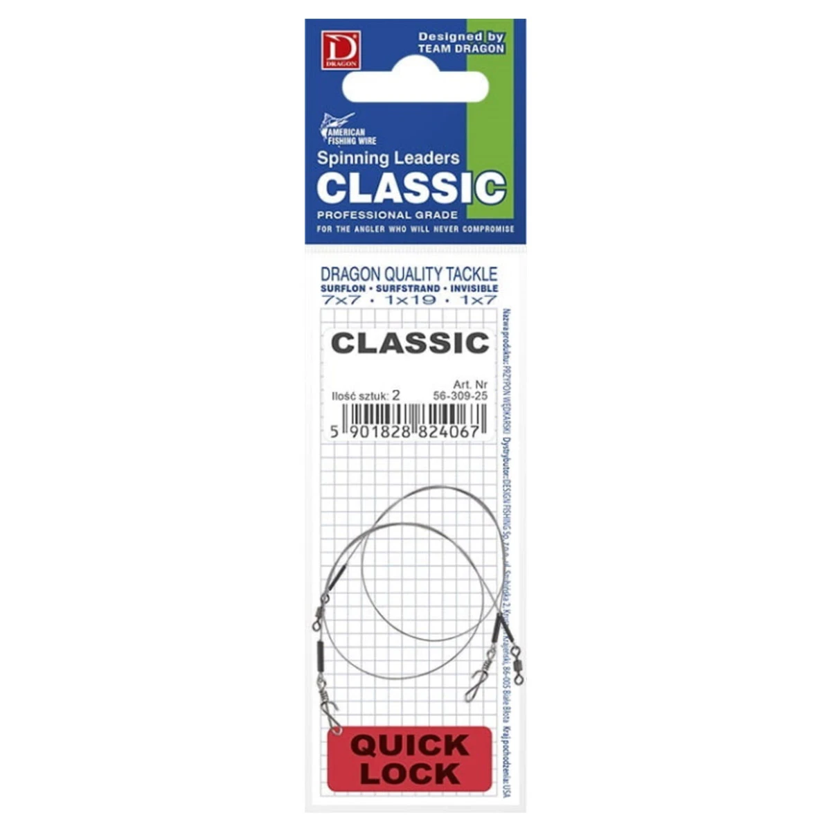 Dragon Surfstrand 7x7 Classic Leader Met Quicklock 9 KG - Afbeelding 2