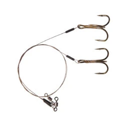 Dragon Single Treble Hook Leader 40CM 18KG Size 1